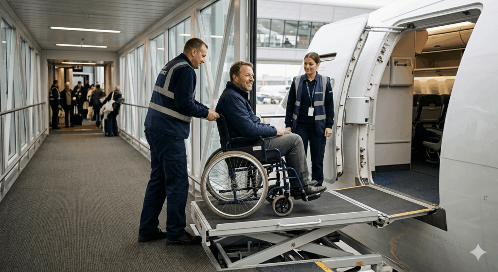 Barrierefrei fliegen 2026 Welche Airline bietet den besten Service für Menschen mit Behinderung