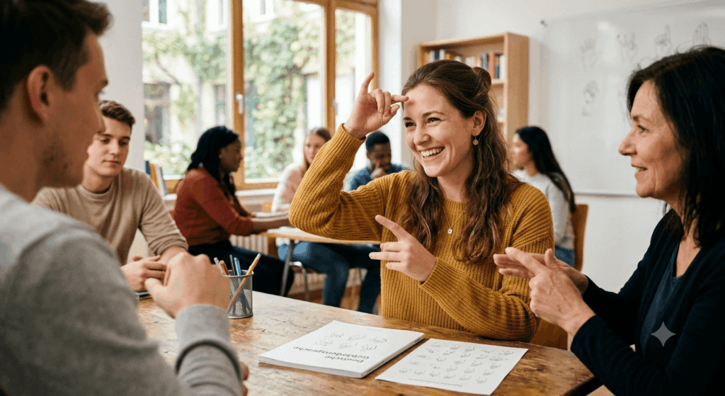 Gebärdensprache lernen für Einsteiger Die 15 wichtigsten Alltag-Gebärden 2026