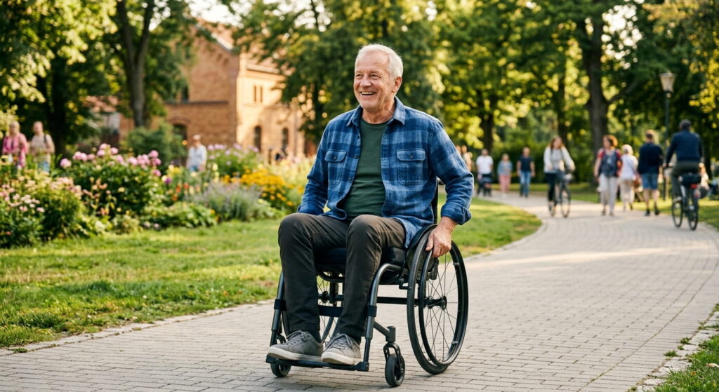 Rollstuhl frische Luft Sonne hilfeleistung-als-service.de Sidebar